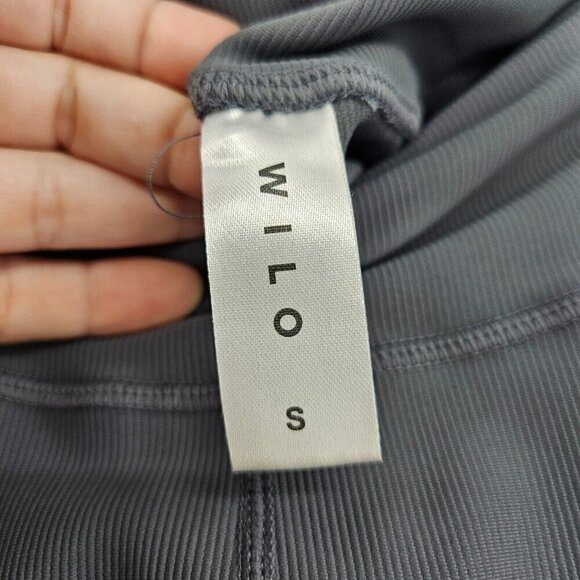 WILO Base Ribbed 7/8 Legging Gray Women’s Size S High Rise Activewear Athleisure - Picture 5 of 9